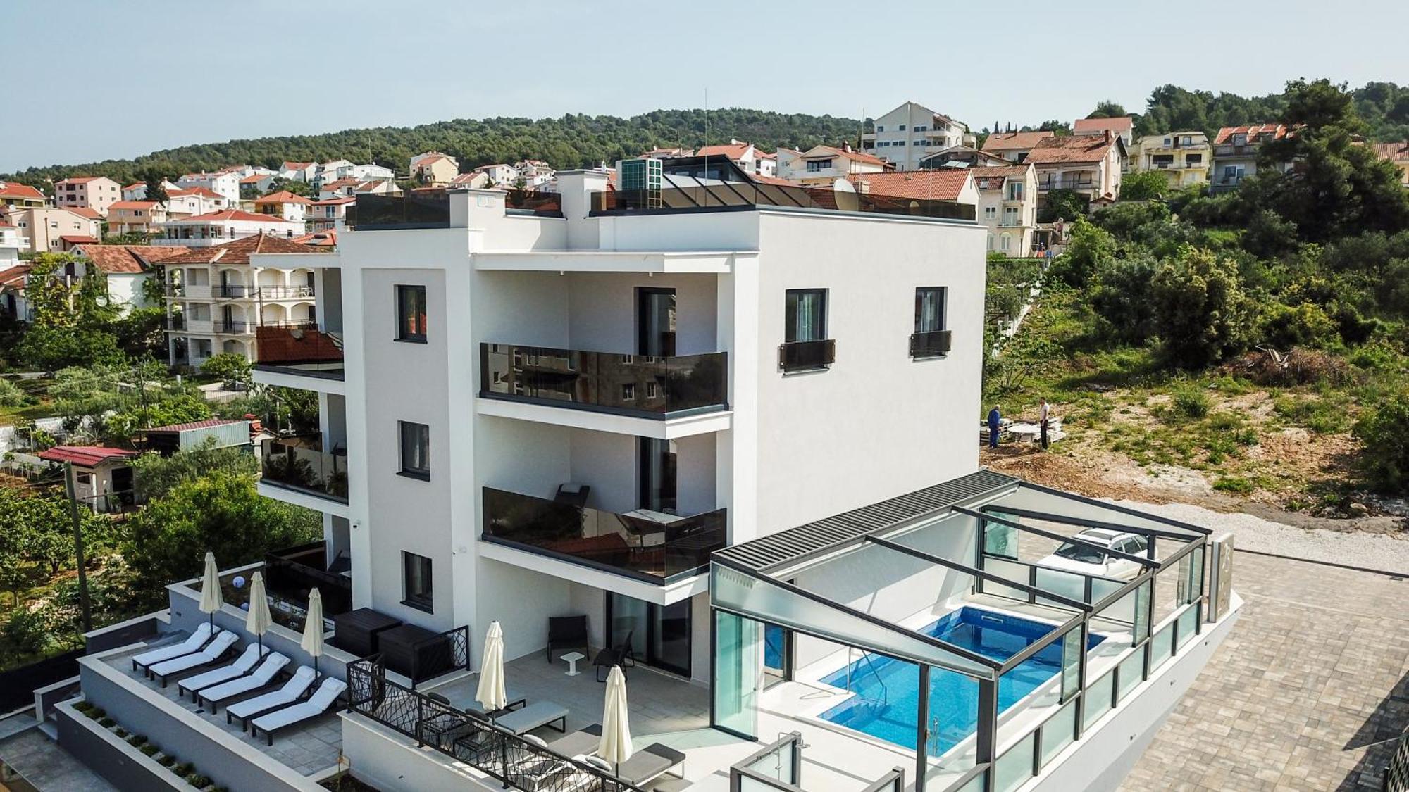 Villa 23 B Heated Pool Trogir Ngoại thất bức ảnh